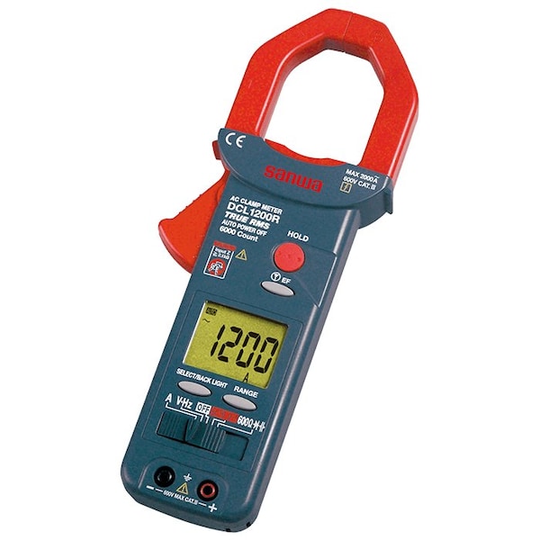 Large Diameter AC Clamp Meter with Digital Multimeter Functions